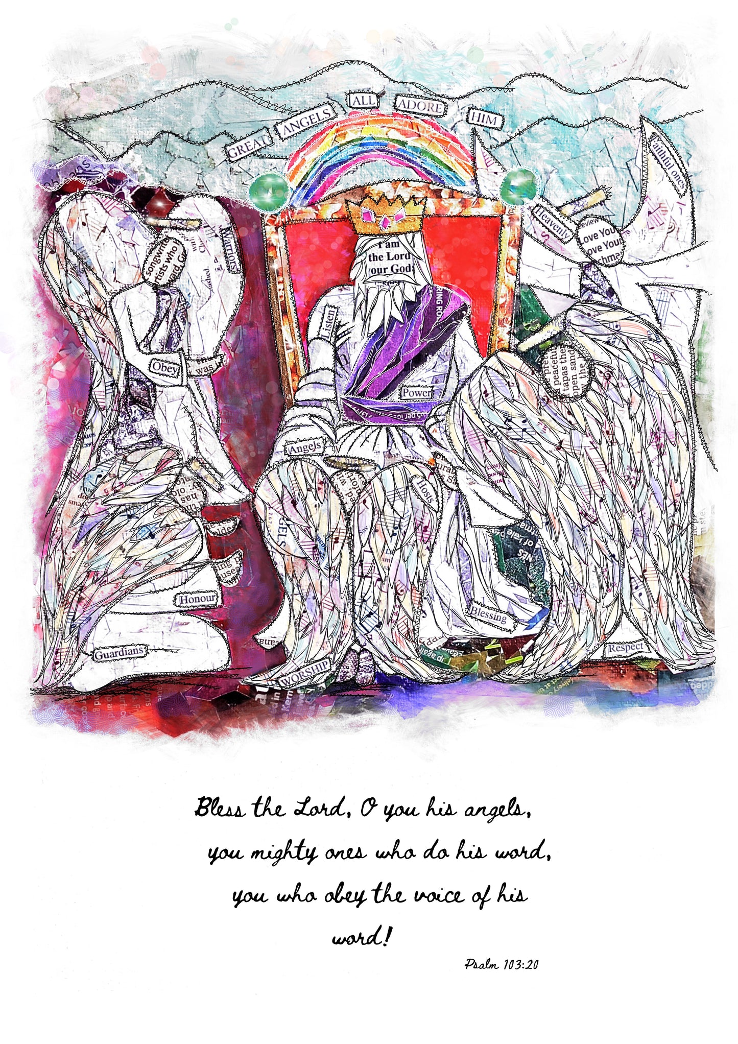 A4 print: Bless the Lord