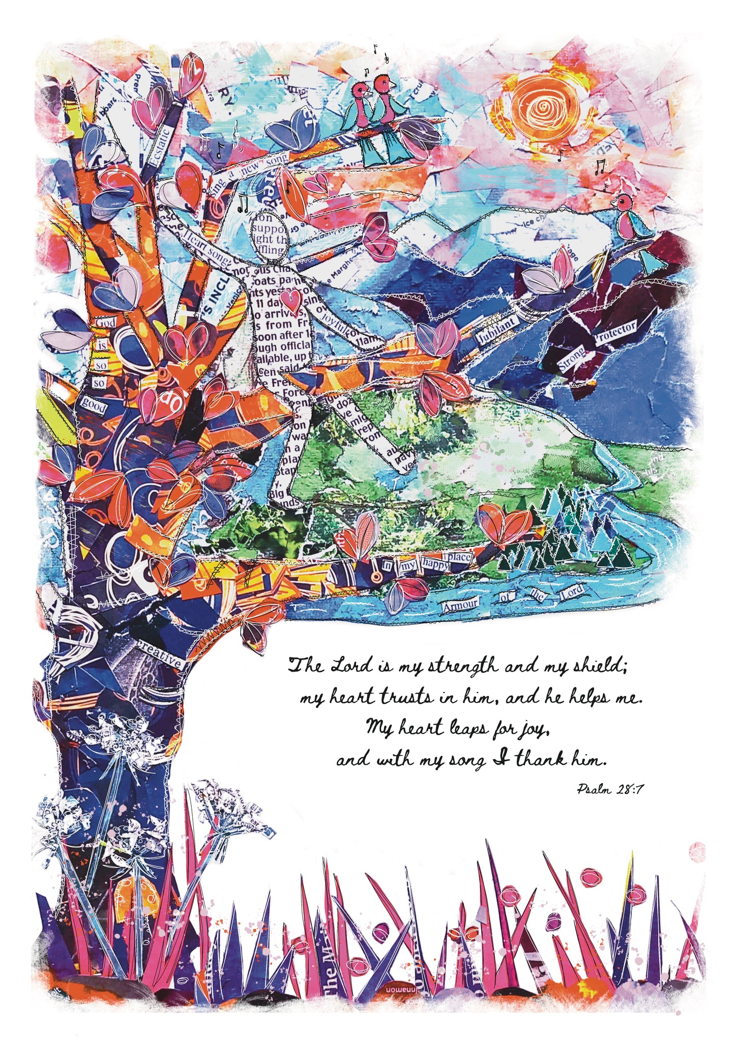 A4 Print: My Strength and my Shield