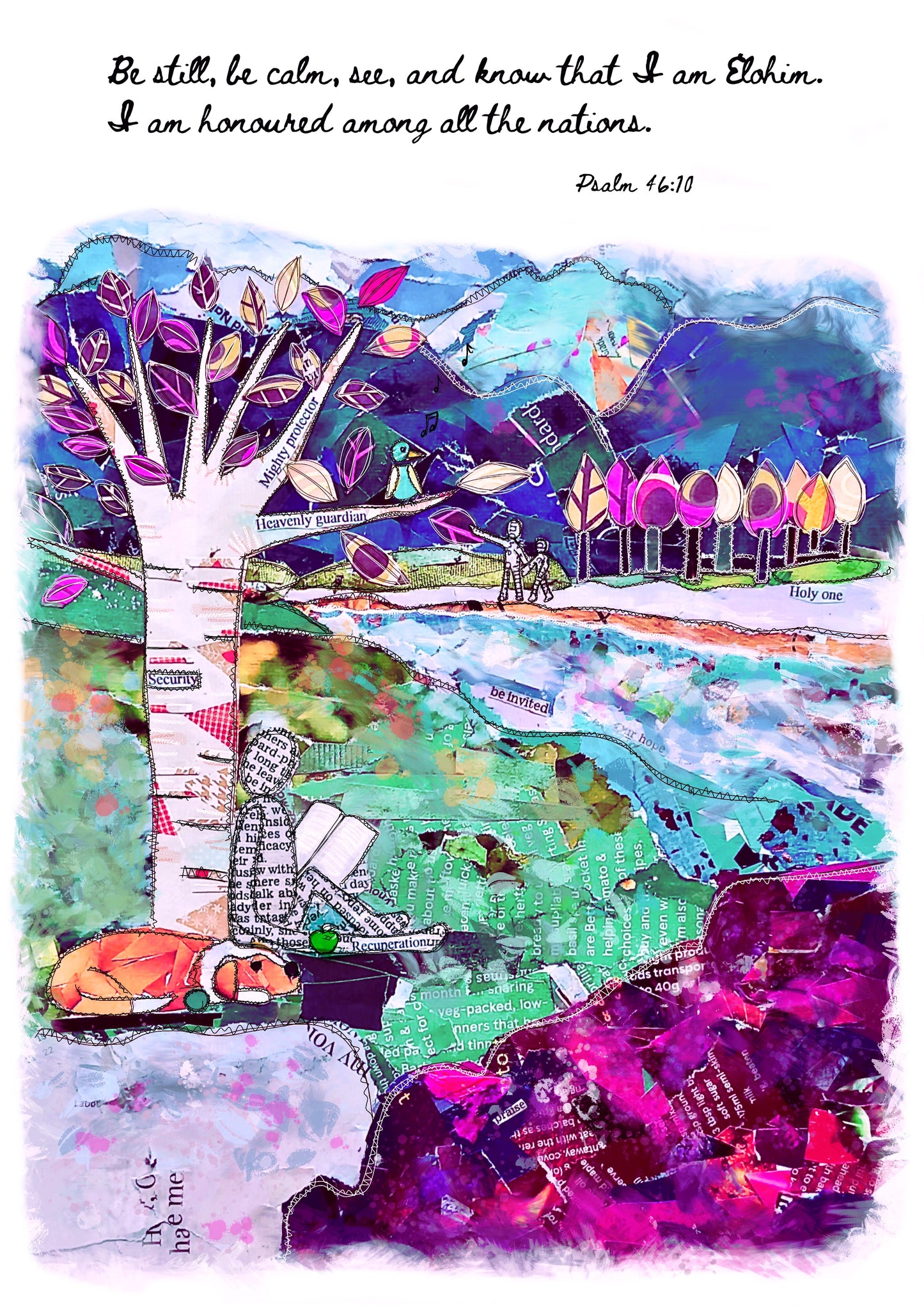 A4 print:Be Still, Be Calm
