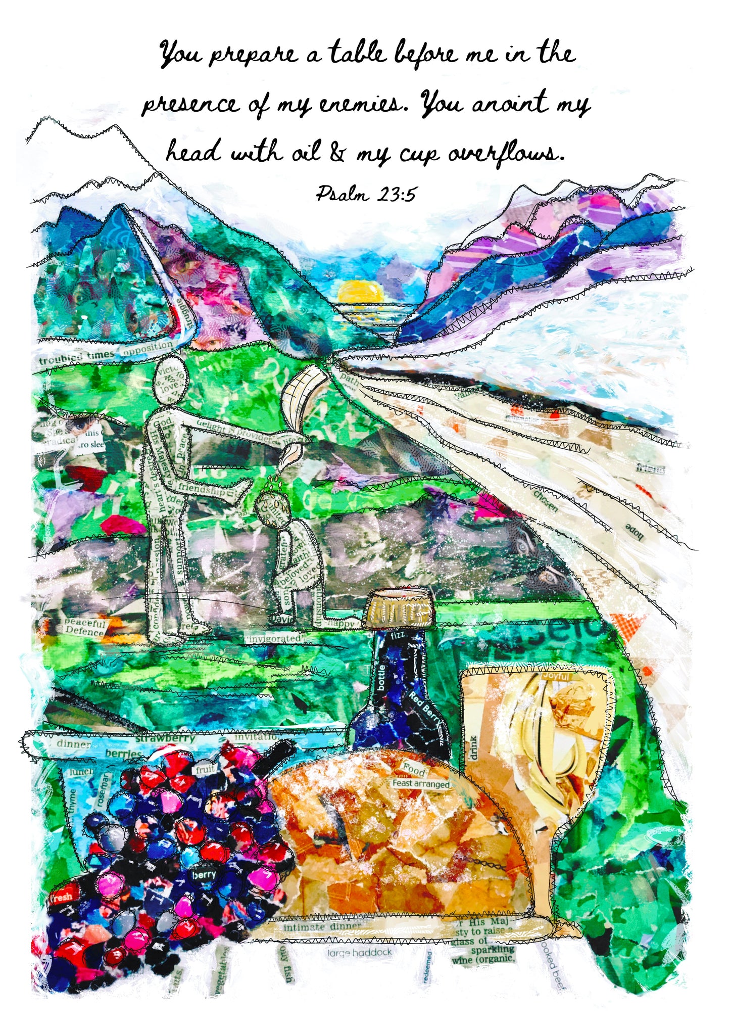 A4 print: My Cup Overflows