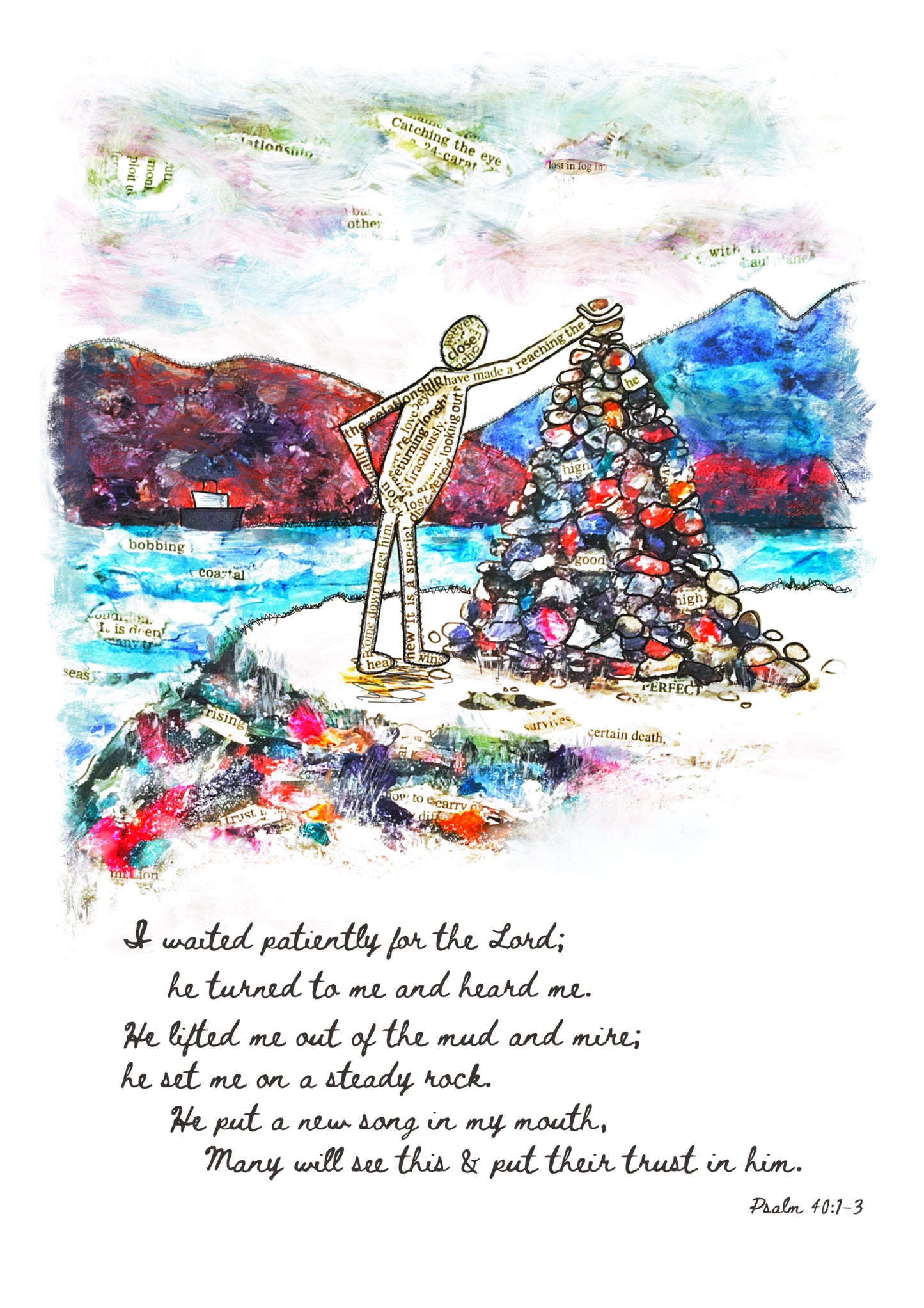 A4 print: Out of the Mud and Mire