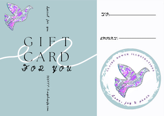 Claire Bower Illustrations Gift Card